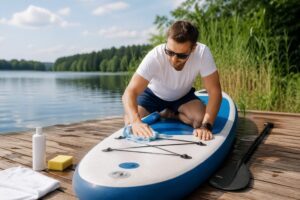 dbanie o deske sup po pływaniu